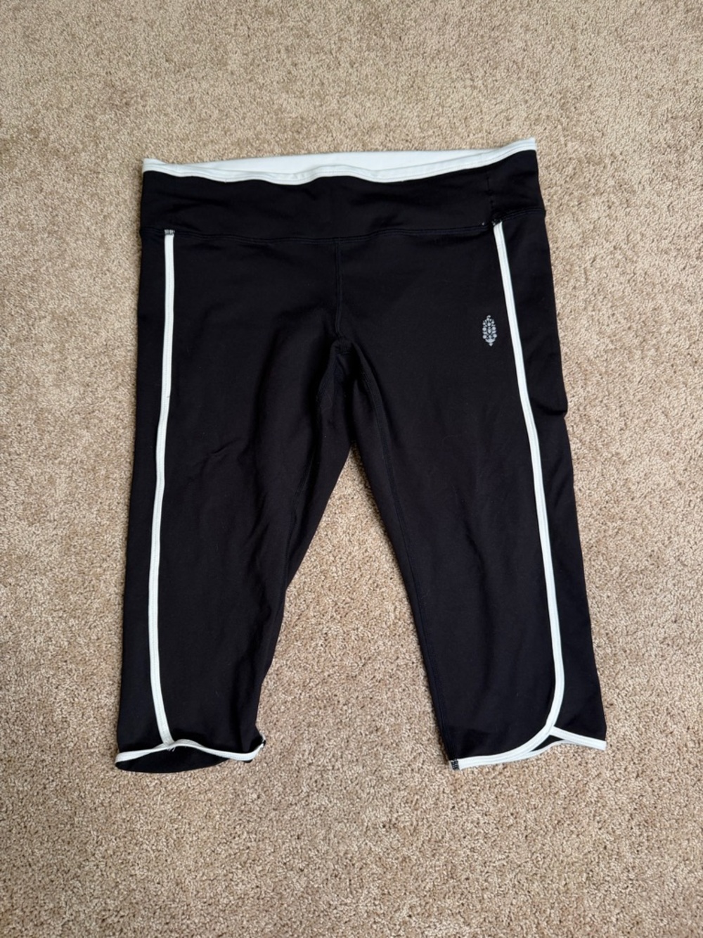 Free People Movement Sweet Stretch Colorblocked Crop Leggings Size Large